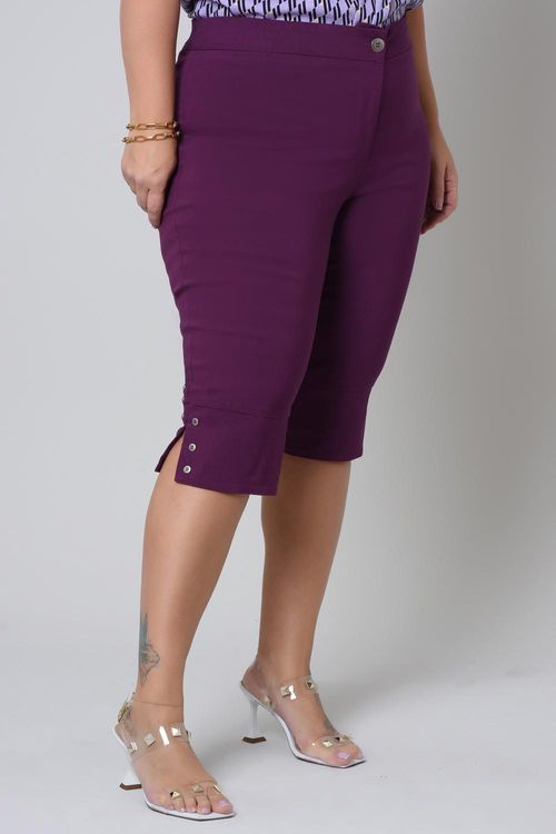 Calça Corsário Plus Size Banana em Alfaiataria