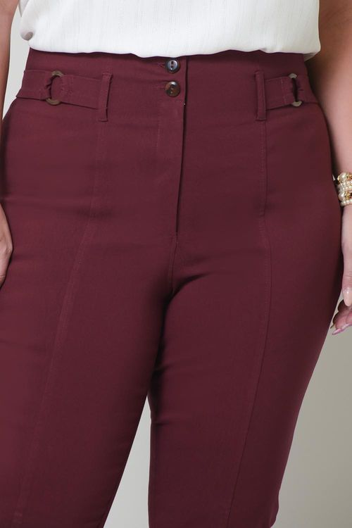 Calça Skinny Plus Size Pinhão Alfaiataria
