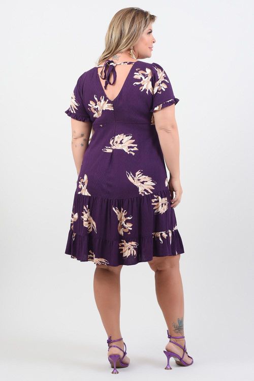 VESTIDO PLUS SIZE VIVARA MÉDIO TERESÓPOLIS
