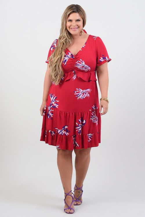 VESTIDO PLUS SIZE VIVARA MÉDIO TERESÓPOLIS