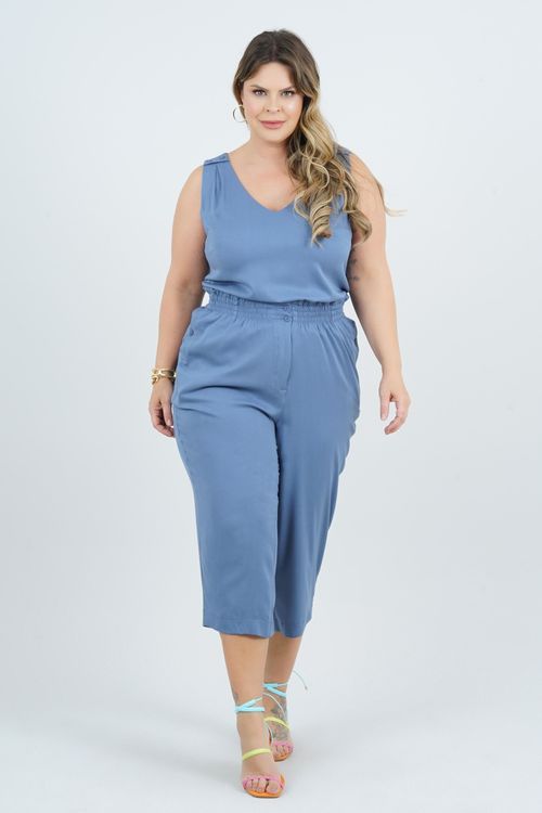 Calça Pantacourt Plus Size Tabatinga