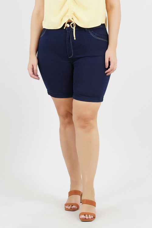BERMUDA PLUS SIZE PIÇARRAS JEANS