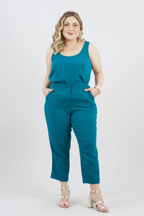 CALÇA CROPPED PLUS SIZE ITANHAÉM