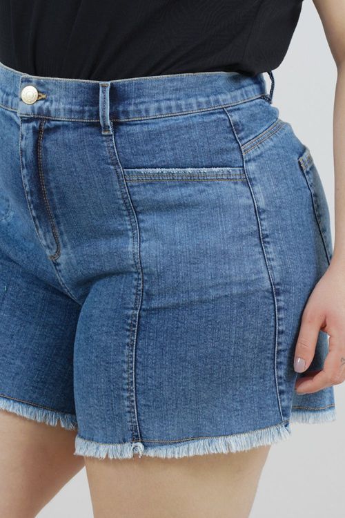 SHORTS GODÊ PLUS SIZE PEREQUÊ MIRIM JEANS