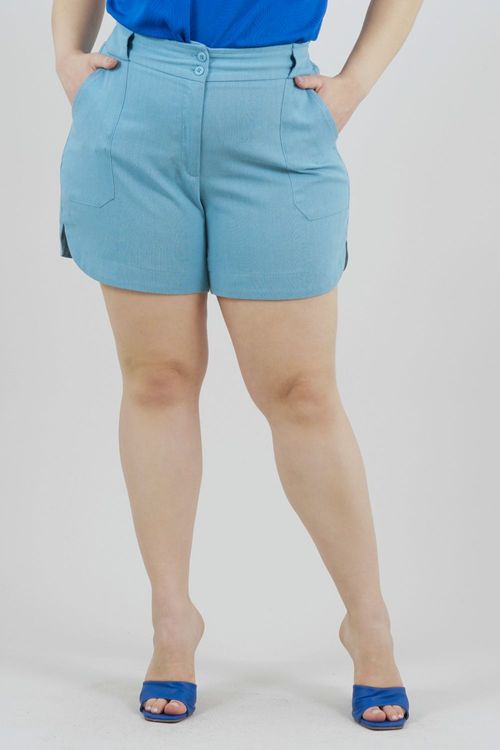 SHORTS PLUS SIZE COQUEIRO