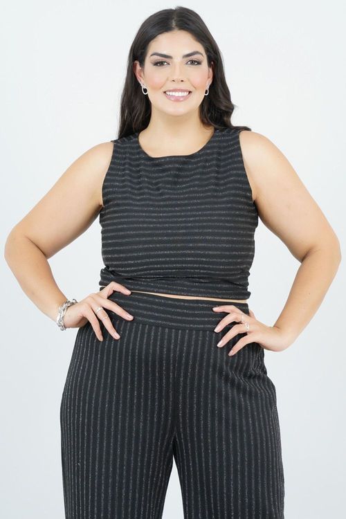 TOP CROPPED PLUS SIZE BELLA TORRES
