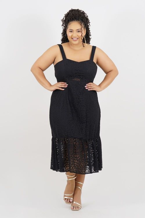 VESTIDO PLUS SIZE ITAMARACÁ MIDI