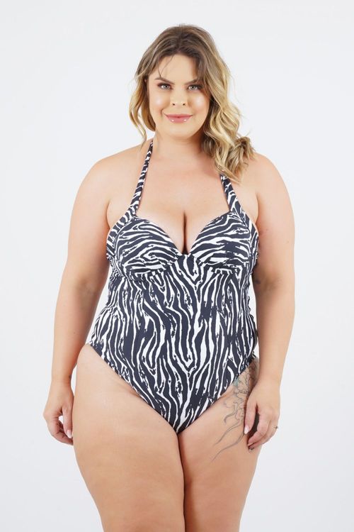 MAIÔ PLUS SIZE ESTAMPADO PRAIA DA SOLIDÃO