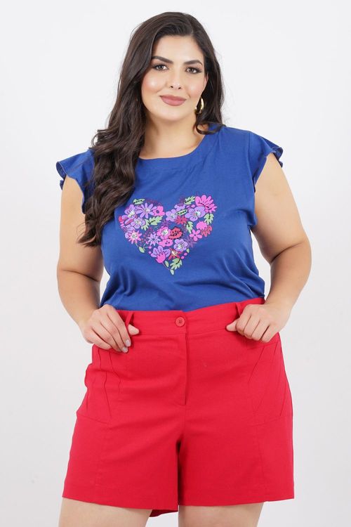BLUSA PLUS SIZE RAFFINE LAGOA DOCE