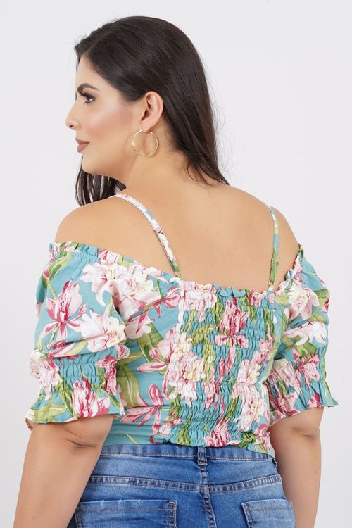 Blusa Plus Size Cropped Mongaguá