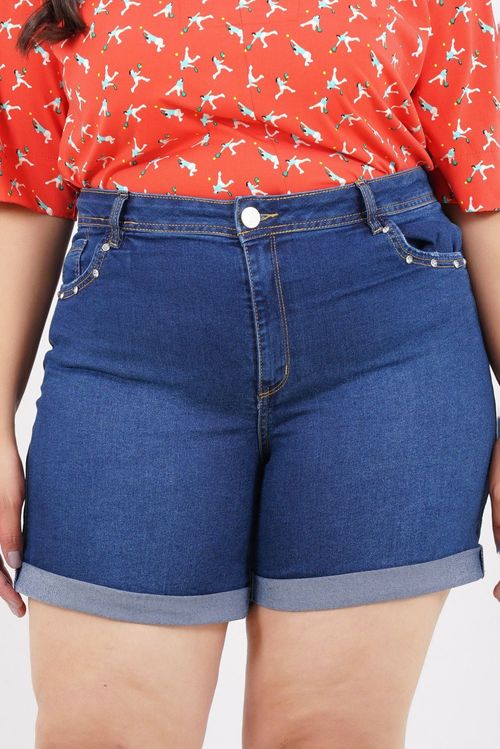 SHORTS PLUS SIZE PORTO DE PEDRAS JEANS