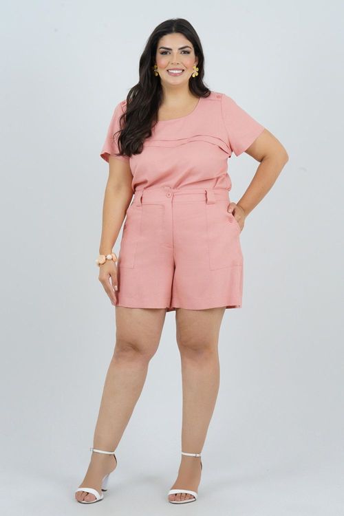 SHORTS PLUS SIZE CANOA QUEBRADA