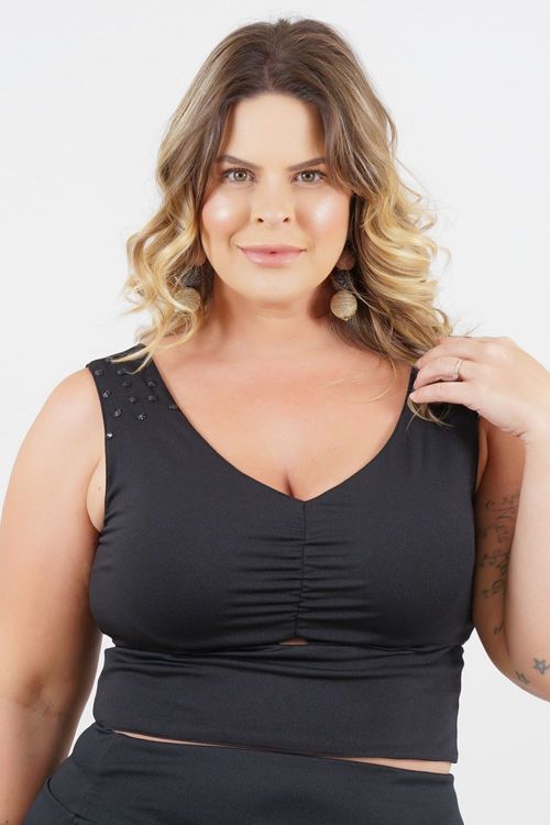 TOP CROPPED PLUS SIZE PARAIPABA