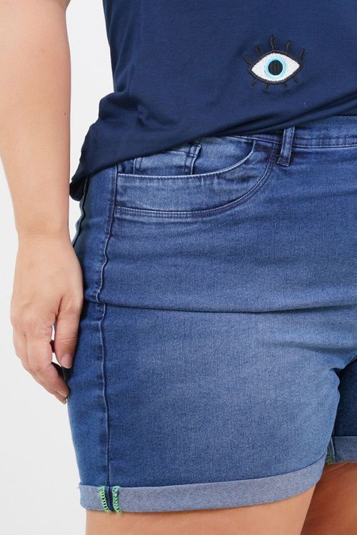 SHORTS MOM PLUS SIZE FORTE IMBASSAÍ JEANS