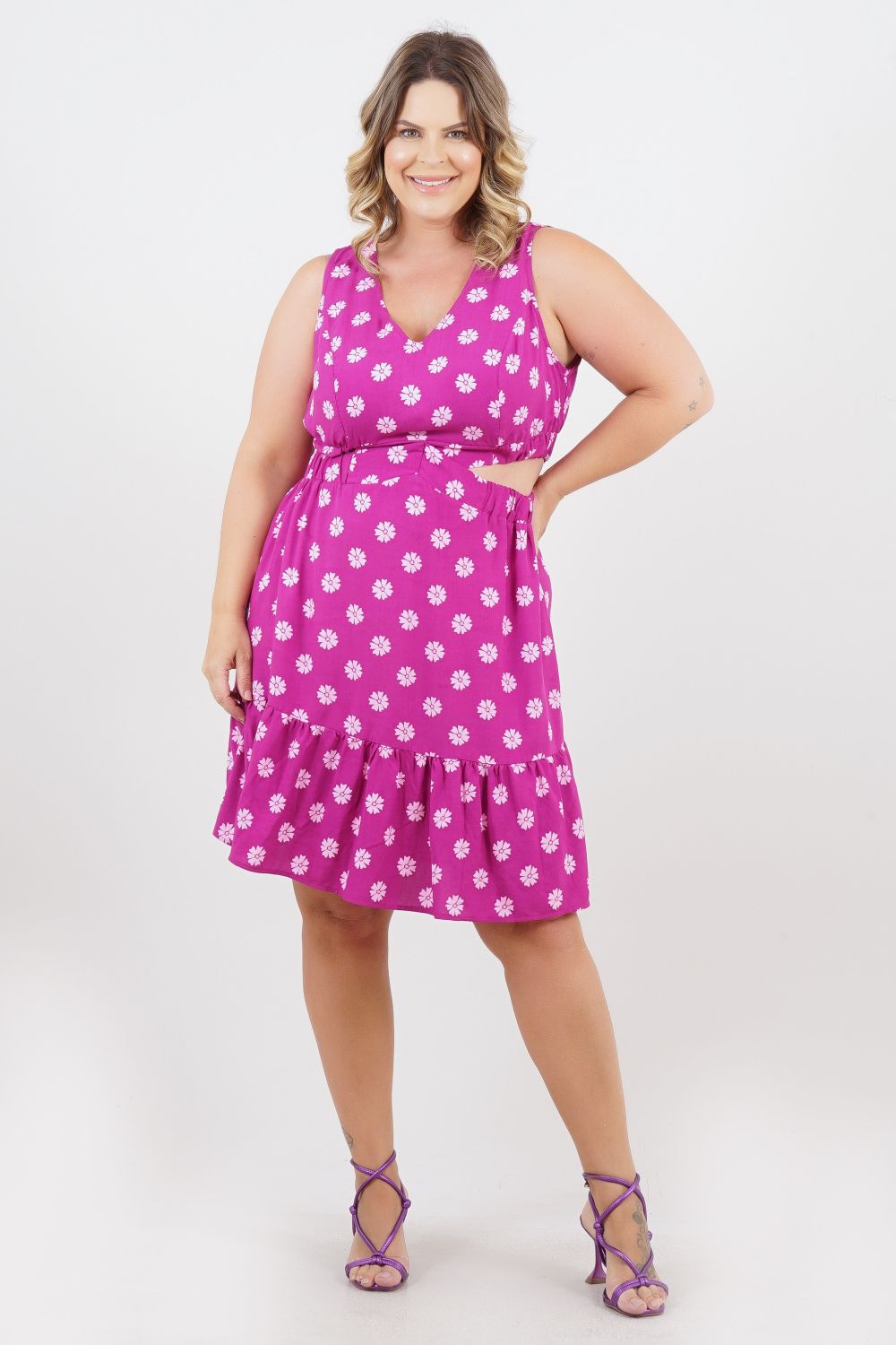 VESTIDO PLUS SIZE PRAIA DO SAQUINHO MÉDIO