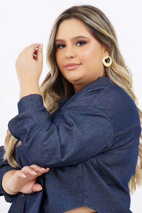 Camisa Cropped Plus Size Fiji Jeans