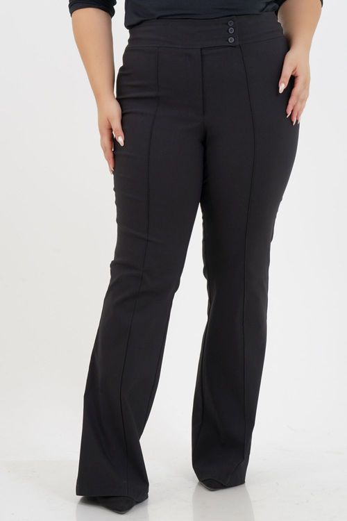 Calça Flare Plus Size Bengaline Quênia