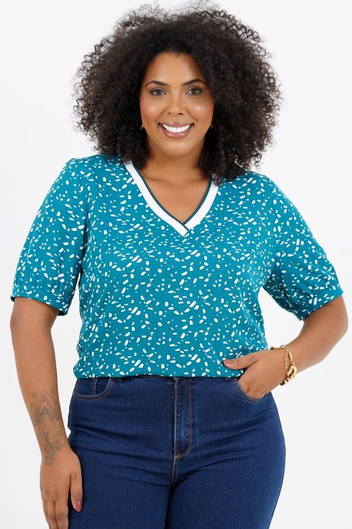 Blusa Plus Size Peru Manga 3/4
