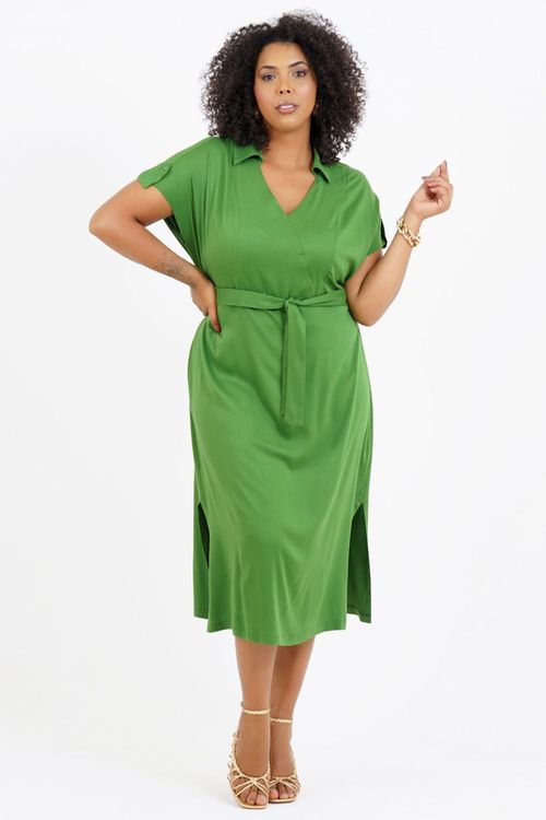 Vestido Plus Size Lesoto Midi