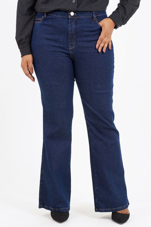 Calça Boot Cut Plus Size Andorra Jeans