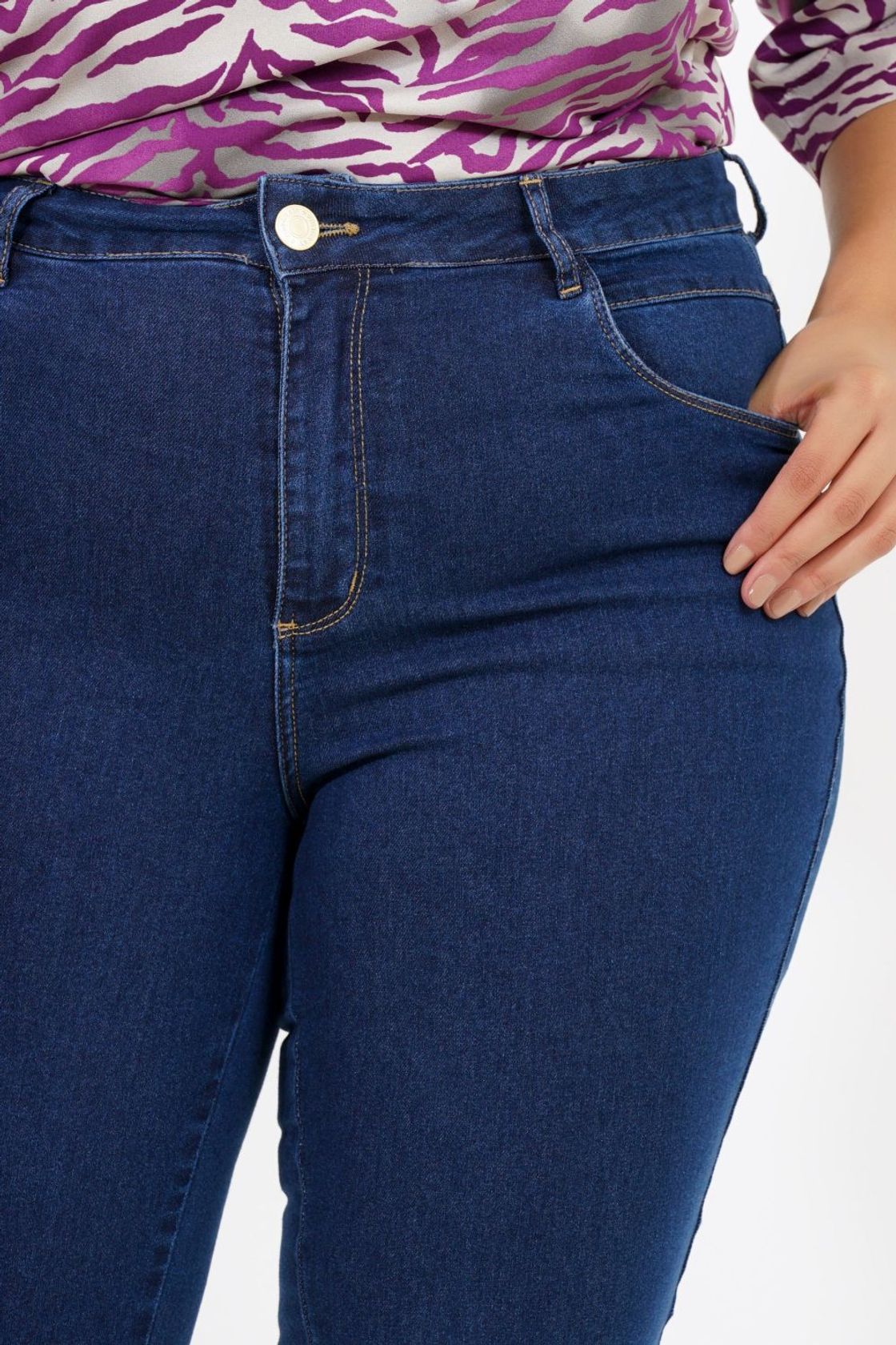 Shorts jeans para mulheres calças shorts jeans bolsos lavagem moda feminina  jeans plus size calças jeans azul shorts, Azul, G