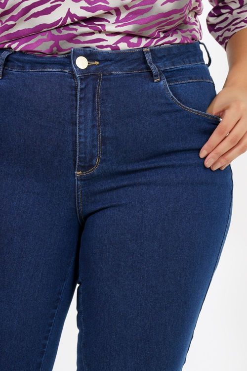 Calça Reta Plus Size Uzbequistão Jeans