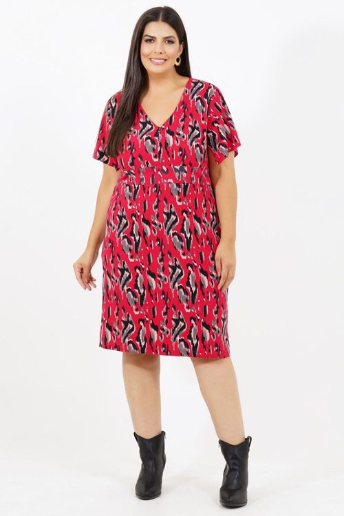 Vestido Plus Size Vanuatu Médio