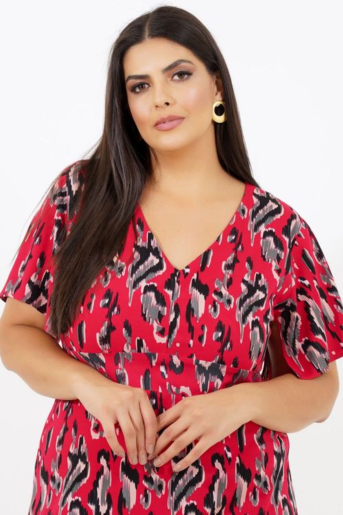 Vestido Plus Size Vanuatu Médio