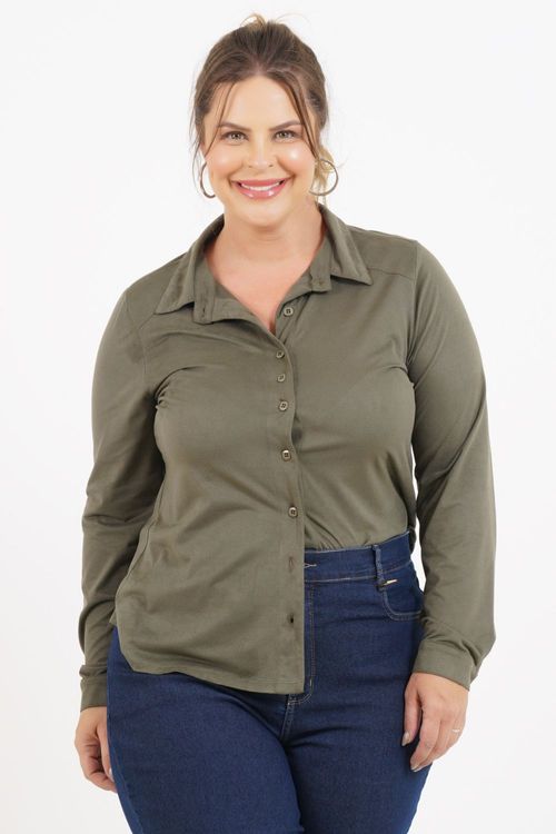 Camisa Plus Size Venezuela Manga Longa