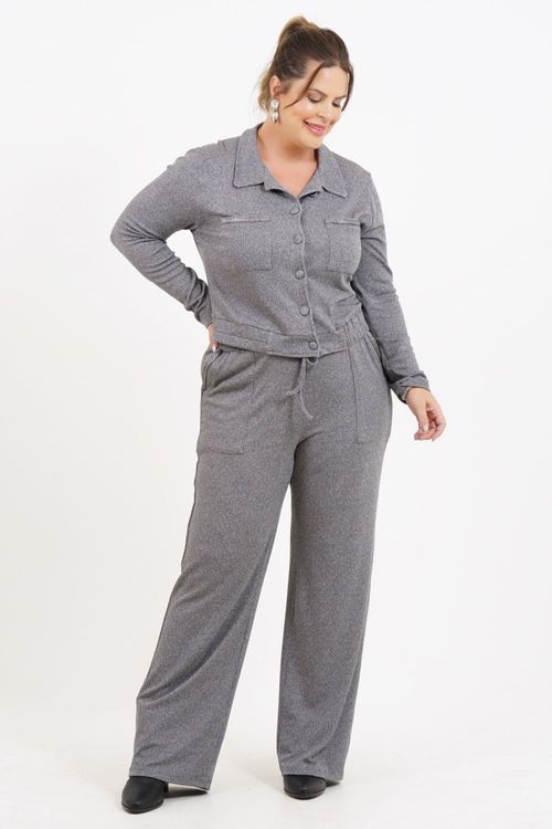 Jaqueta Plus Size Camboja Manga Longa