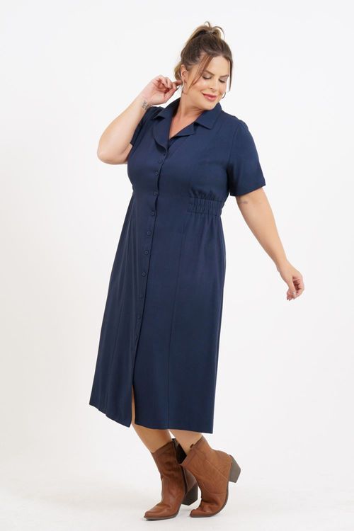 Vestido Plus Size Butão Midi