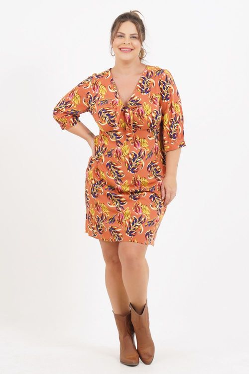Vestido Plus Size Guiné-Bissau Médio
