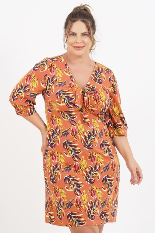Vestido Plus Size Guiné-Bissau Médio