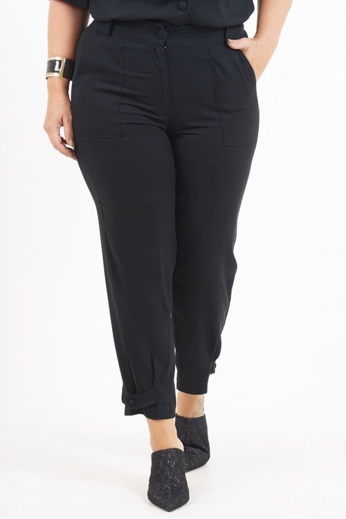 Calça Cropped Plus Size Gabão