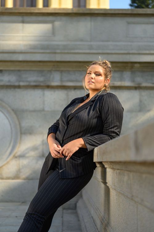 Blazer Plus Size Líbano Manga Longa