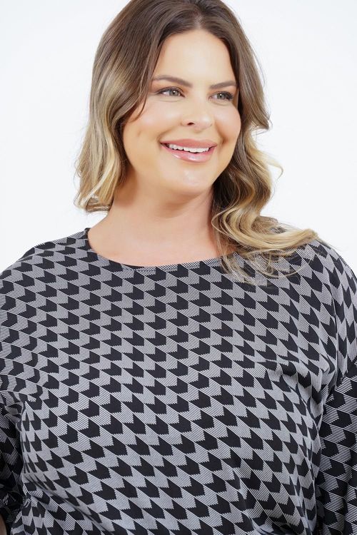 Blusa Plus Size Bósnia e Herzegovina Manga Curta