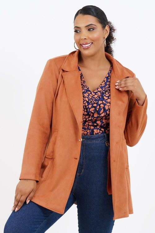 Casaco Plus Size Seychelles Manga Longa