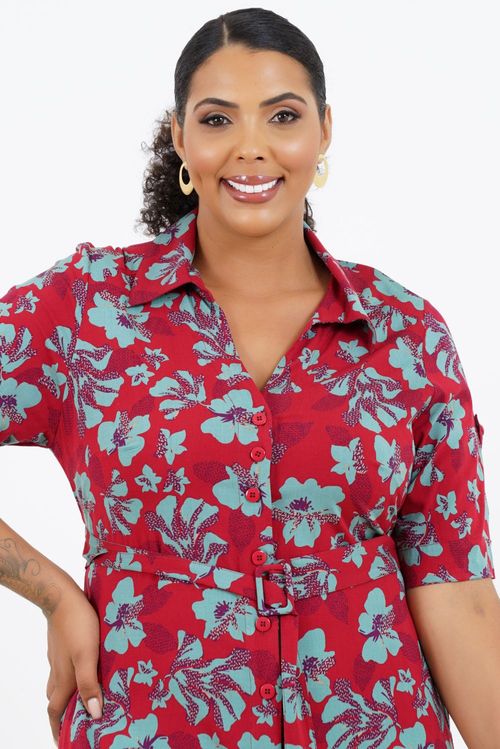 Vestido Plus Size Barcelona Midi