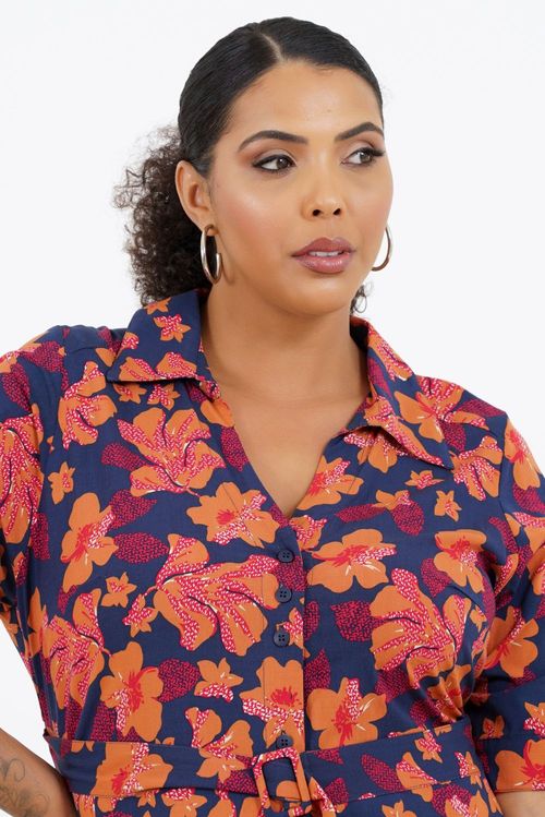 Vestido Plus Size Barcelona Midi
