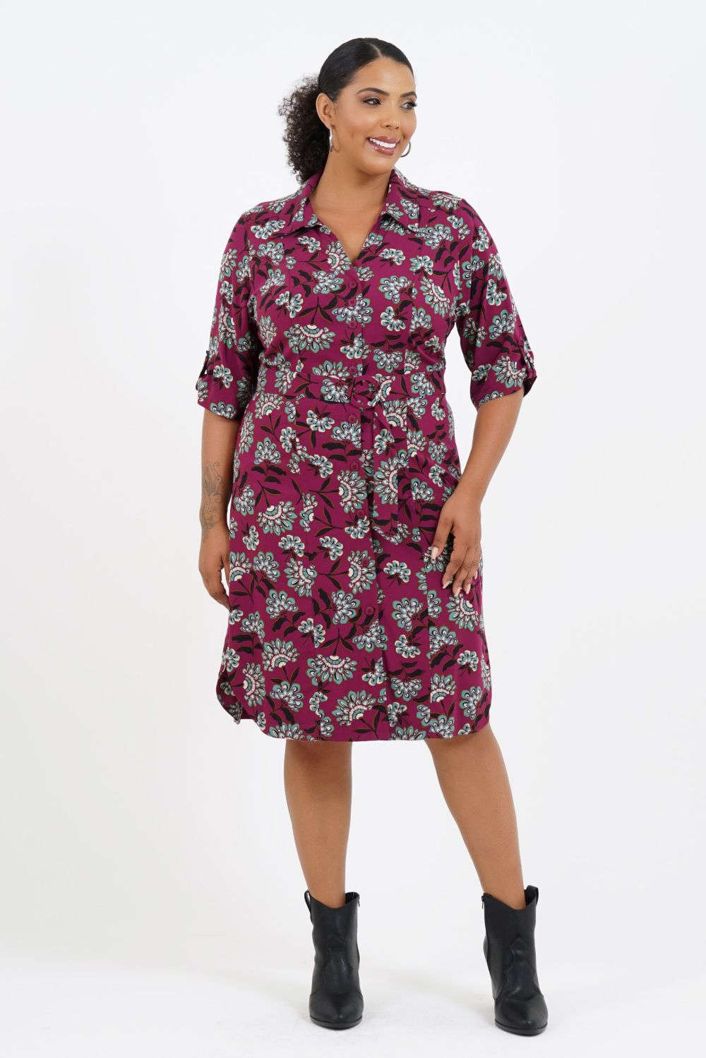 Vestido Plus Size Ilhas Maurício Médio