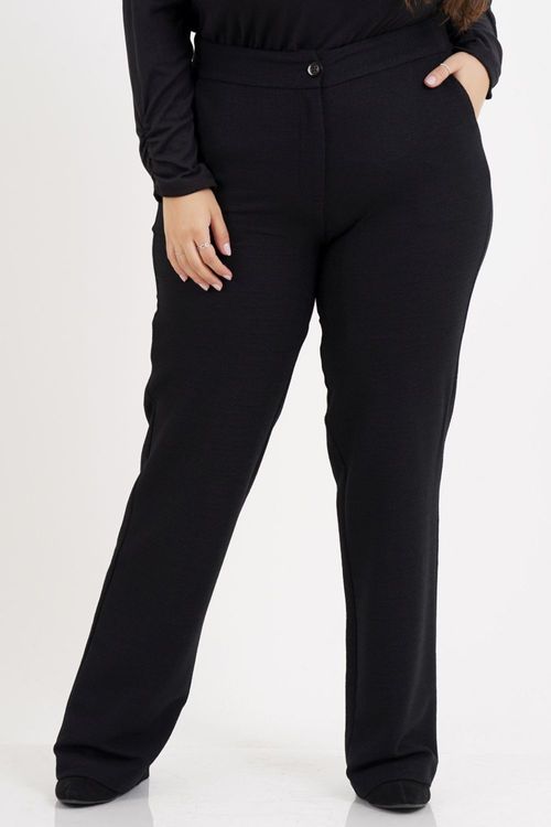Calça Reta Plus Size Tweed Eslováquia