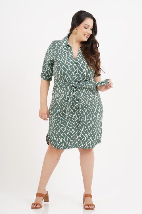 Vestido Plus Size Kare Médio