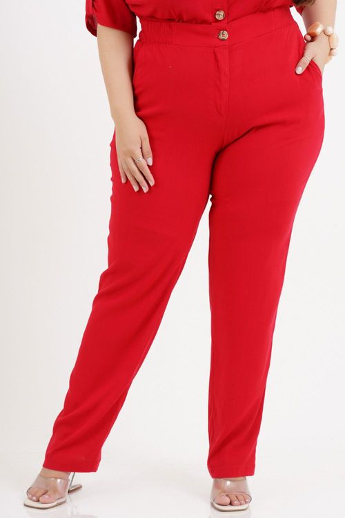 Calça Reta Plus Size Cloe