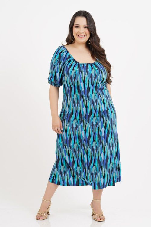 Vestido Plus Size Fabíola Midi