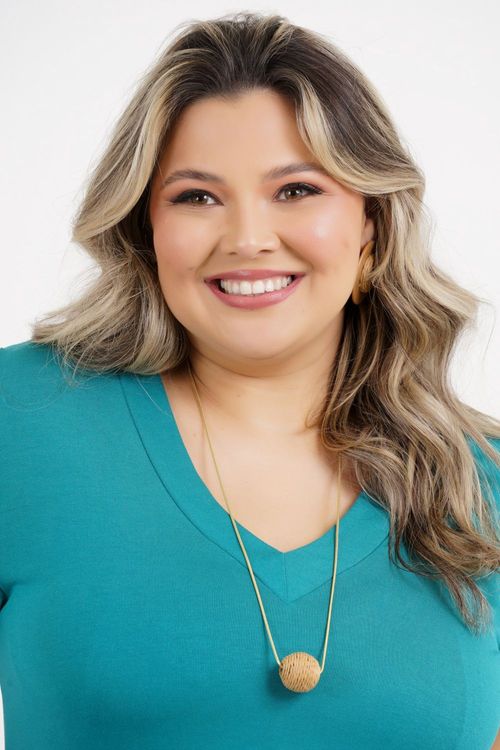 Blusa Plus Size Nani Manga Curta