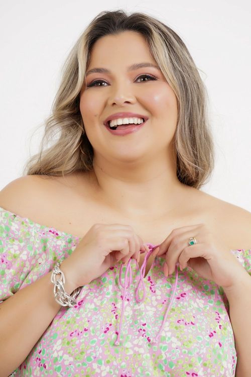 Blusa Plus Size Elisa Manga Curta