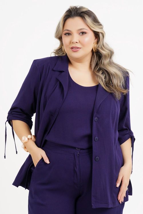 Blazer Plus Size Emily Manga 3/4