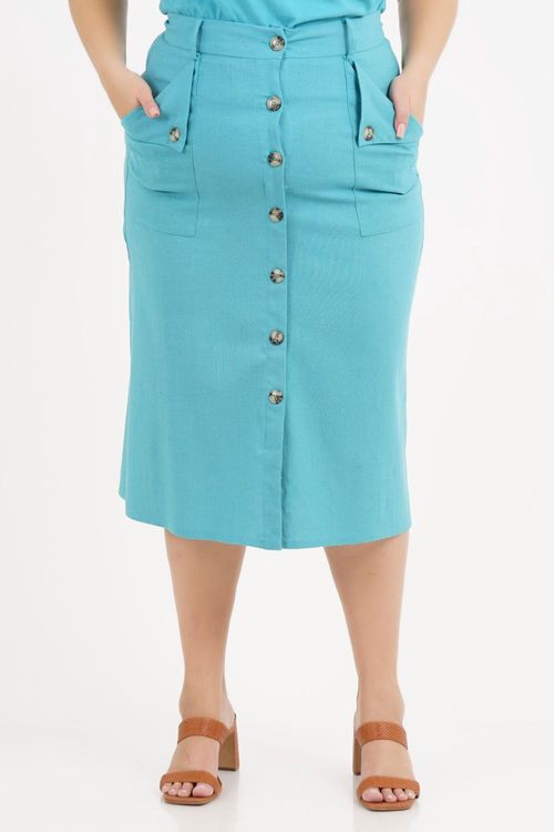 Saia Plus Size Camila Midi