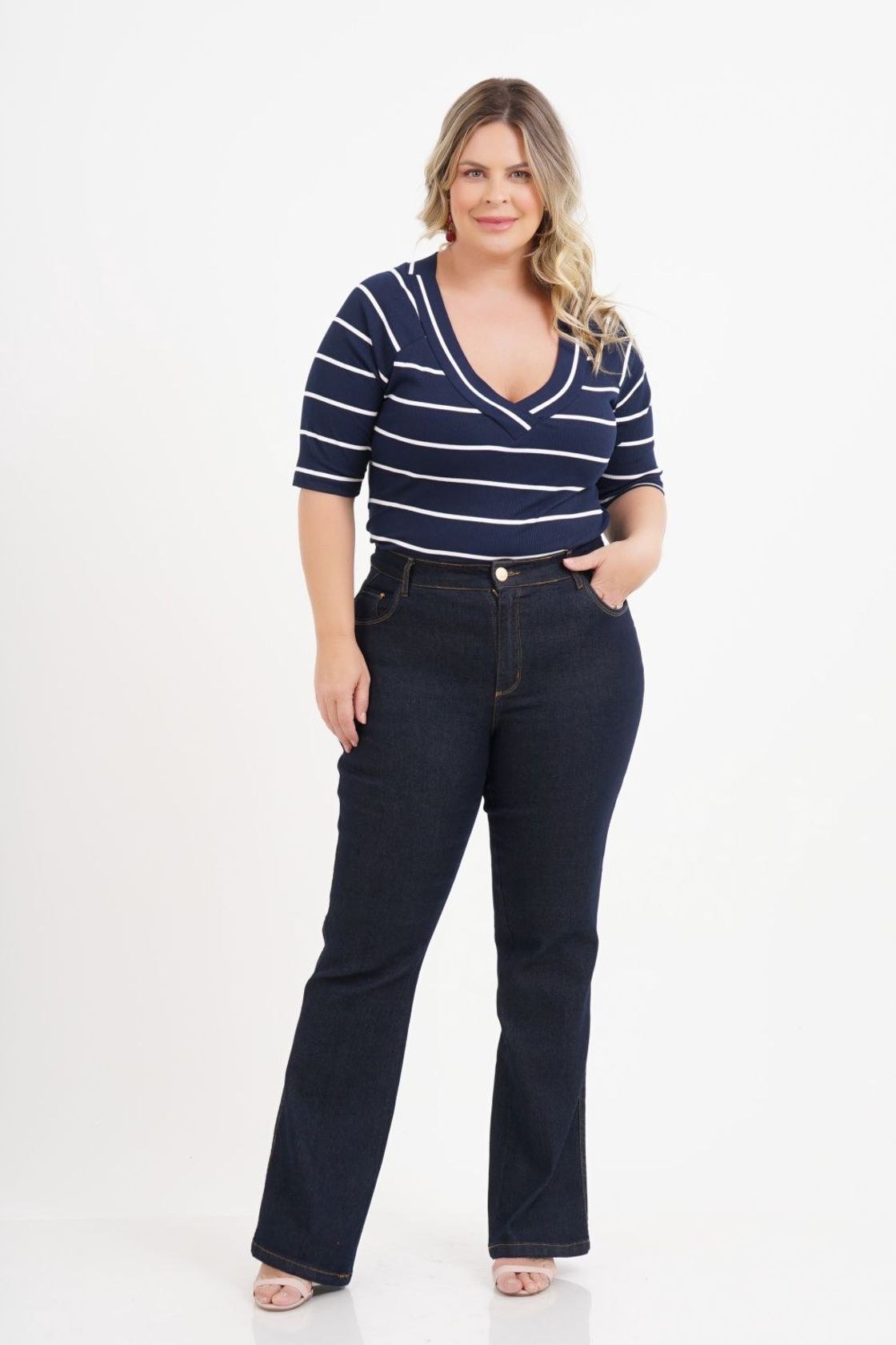 Calça Jeans Plus Size Boot Cut Cintura Media Best Size - E-commerce  Multimarcas Plus Size