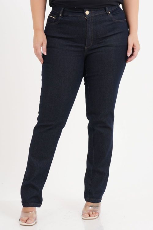 Calça Reta Plus Size Renata Jeans